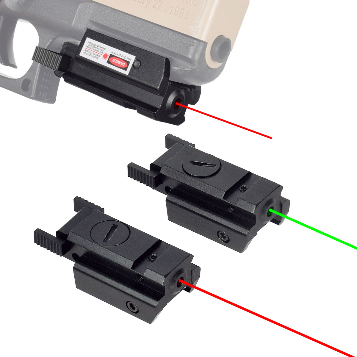 Industrial Laser Pointer - Tactical Red Green Dot Laser Sight