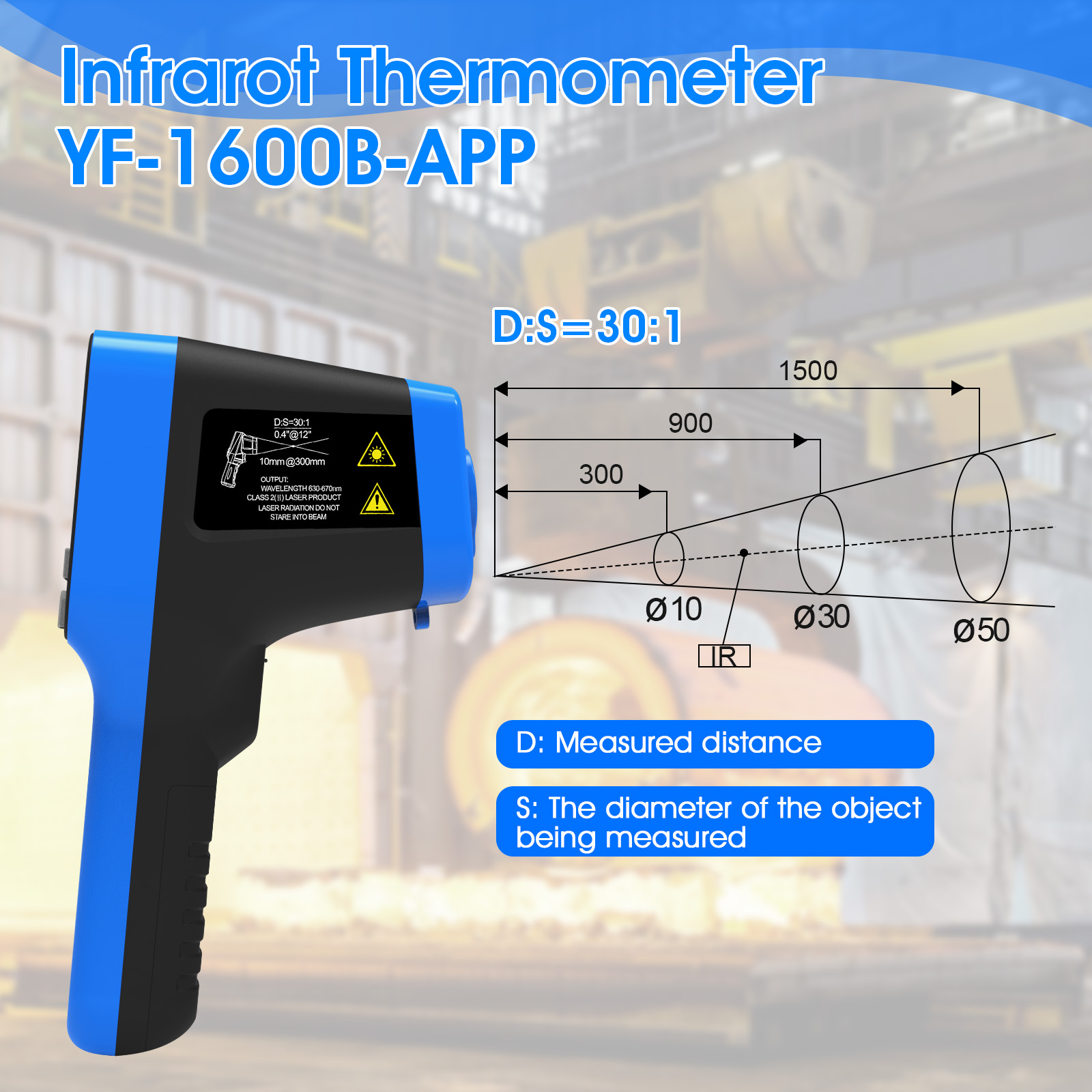 Industrial Thermometer Gun -50 - Industrial Laser Types review and price