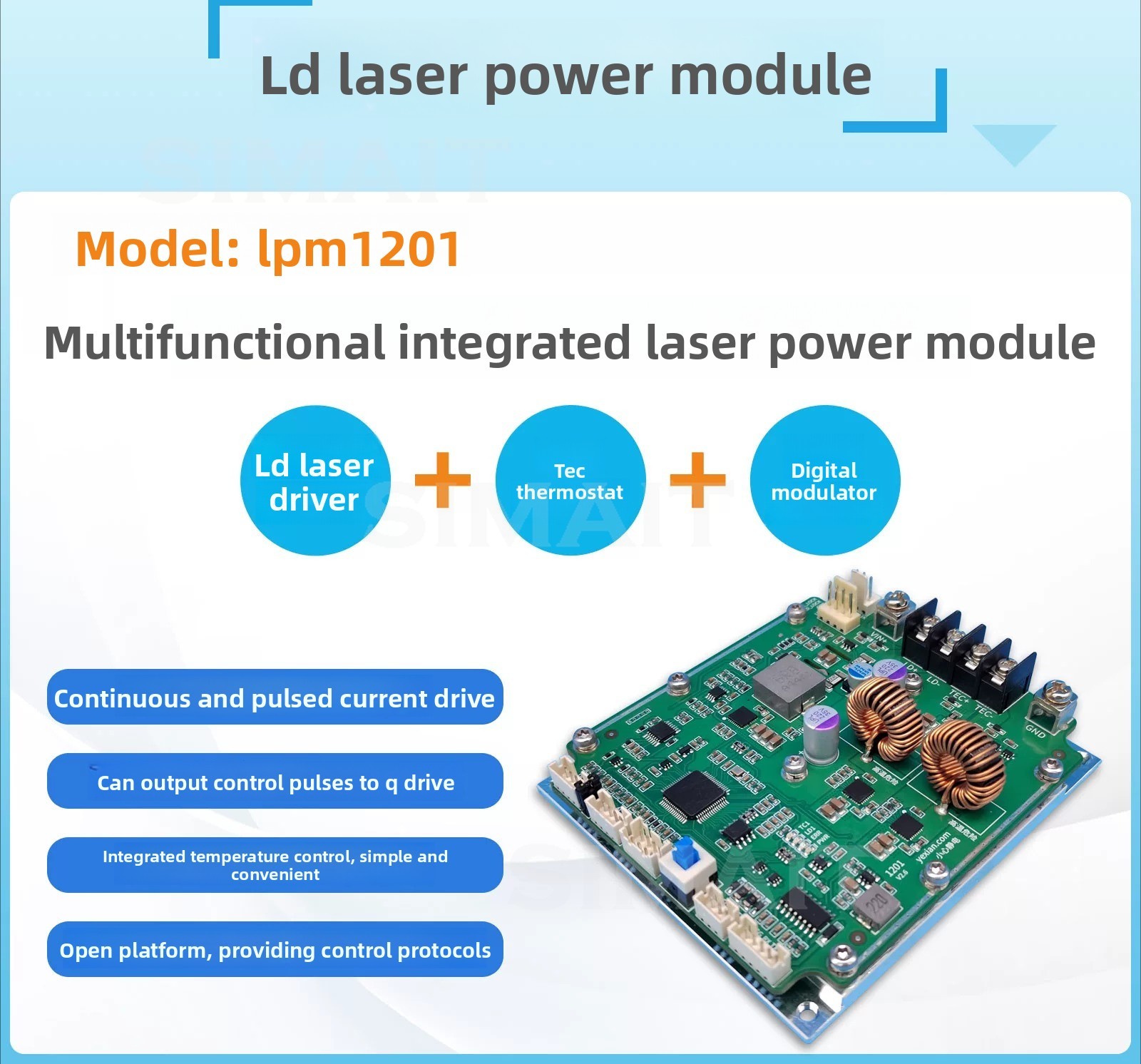 LPM1201 12A 20V LD Laser Drive - Diode Laser Module review and price